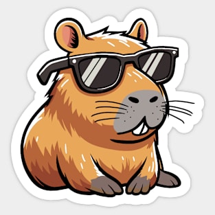 Cool capy - capybara! Sticker